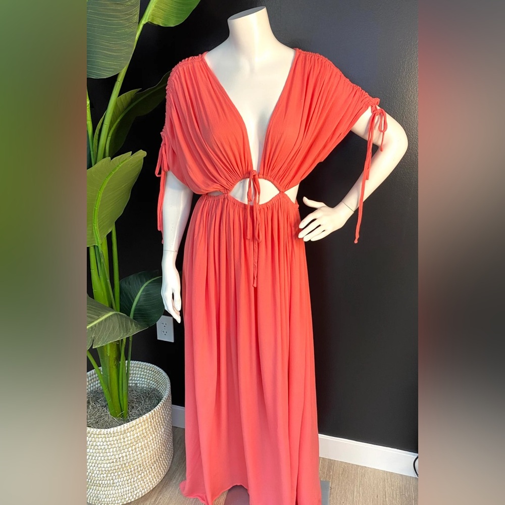 Coral Maxi Dress